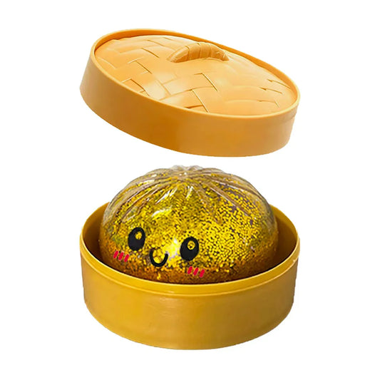 Colorful 6 Styles Glitter Dumpling Glitter Dumpling Squishy Squeeze Toy