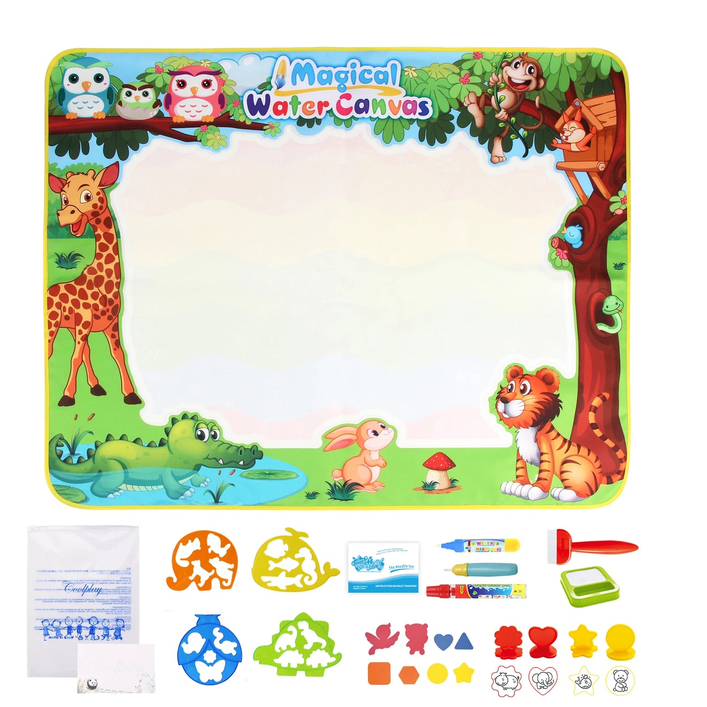 100x80CM Magic Water Drawing Mat Doodle Toys