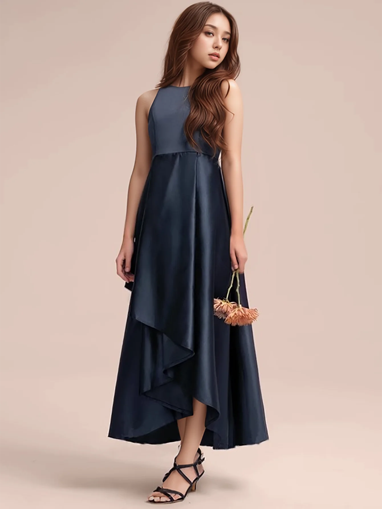 High Quality Dark Green Long Dresses For Teenage