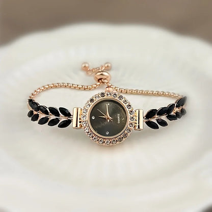 Luxury Water Diamond Quartz Bracelet Watch