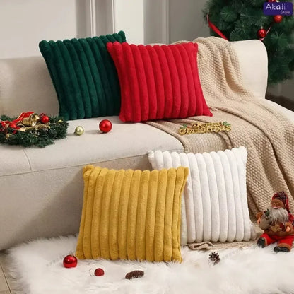 Faux Rabbit Fur Cushion Cover Plush Pillow Cover