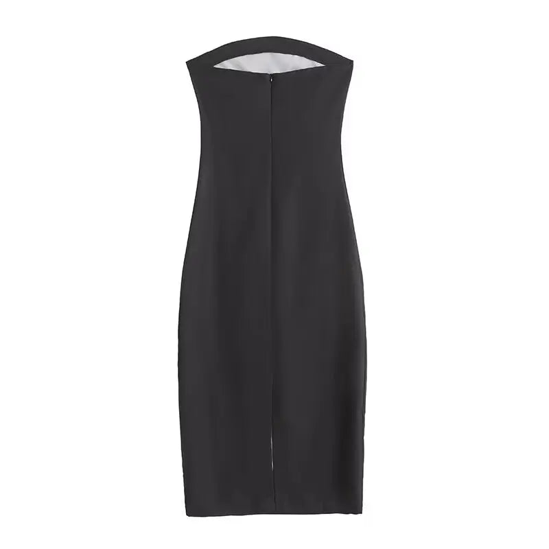 Sexy Strapless Backless Long Dress