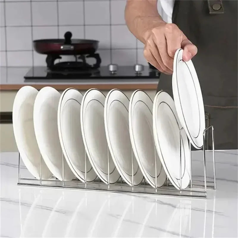 Bowl Dish Organizer Stainless Steel Dish Holder