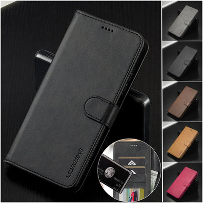 Flip Leather Wallet Case Business Card Slot Wallet Cover iPhone
