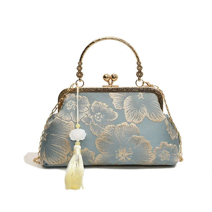 Chinese Style Shoulder Elegant Handbag Retro Small Square Bag