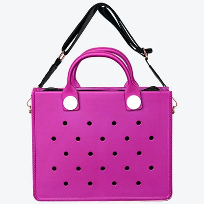 Tote Handbag Storage EVA Large Leather Shoulder Casual Waterproof Bag