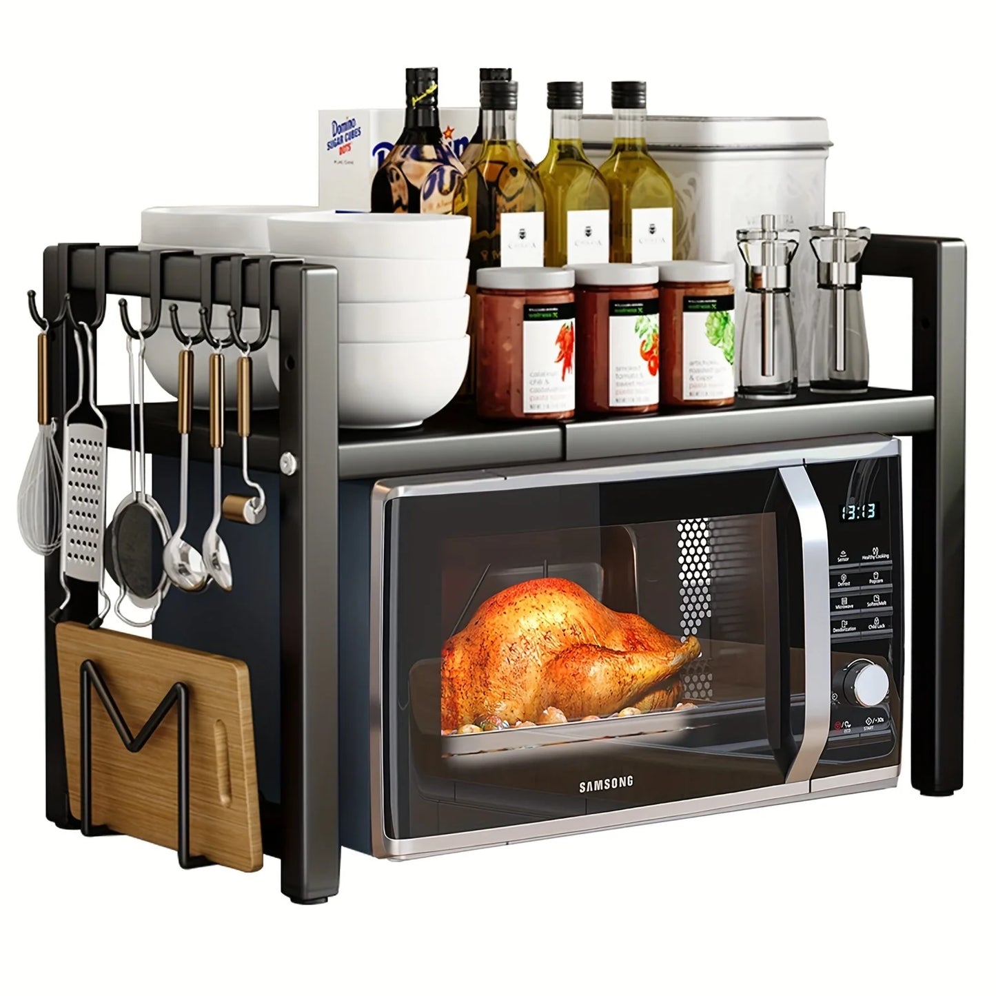 Expandable Microwave Shelf Microwave Holder