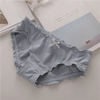 Pure Cotton Briefs Mid Waist Lingerie