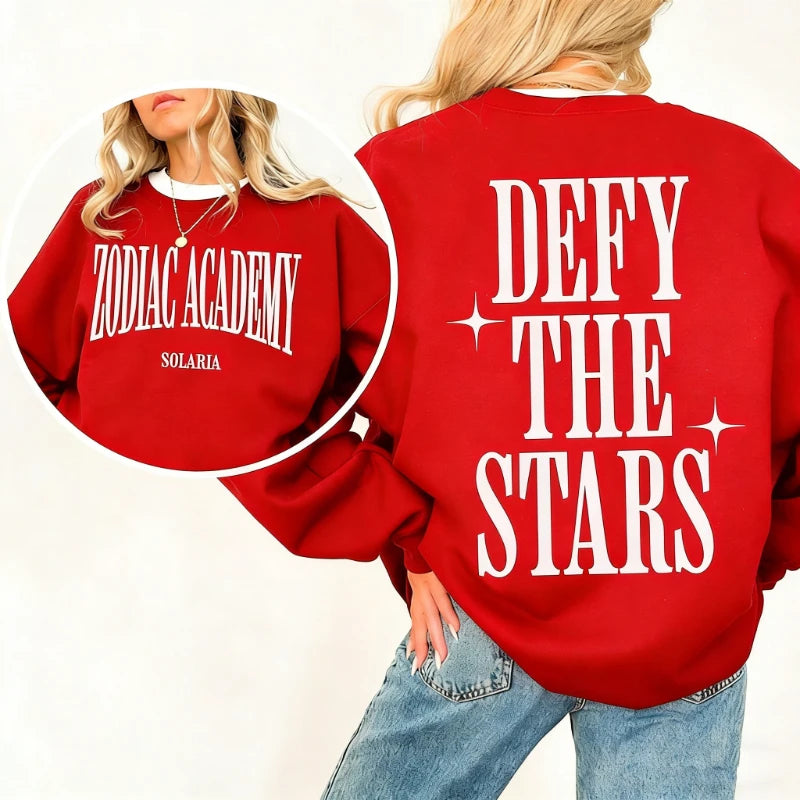 Solaria Sweater Licensed Zodiac Academy Merch Bookish Winter Sweatshirt Hoodies