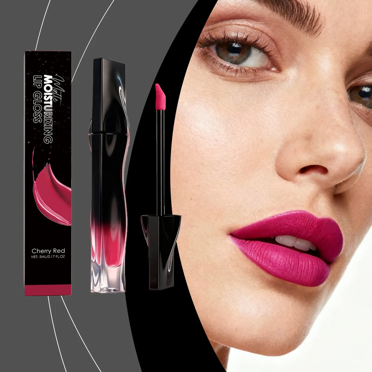 5 Colors Matte Lip Gloss Long-Lasting Waterproof Non Stick Cup Moisturizing Lipstick