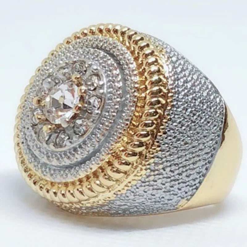Milangirl Clear Cubic Zircon Luxurious Round Ring
