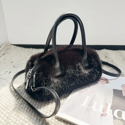 Faux Fur Crossbody Furry Fluffy Handbags