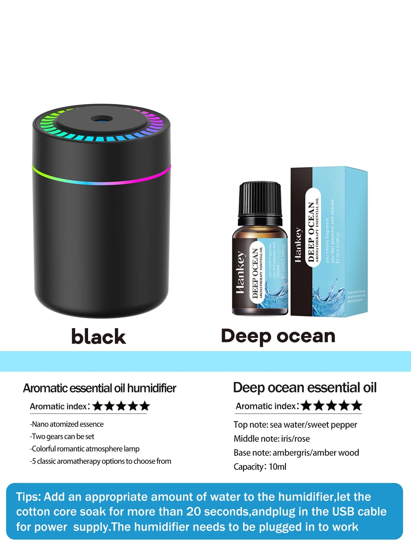 180ml diffuser Humidifier Aromatherapy essential oil