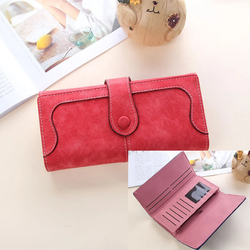 Long Wallet PU Leather Large Capacity Blocking Clutch