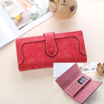 Long Wallet PU Leather Large Capacity Blocking Clutch