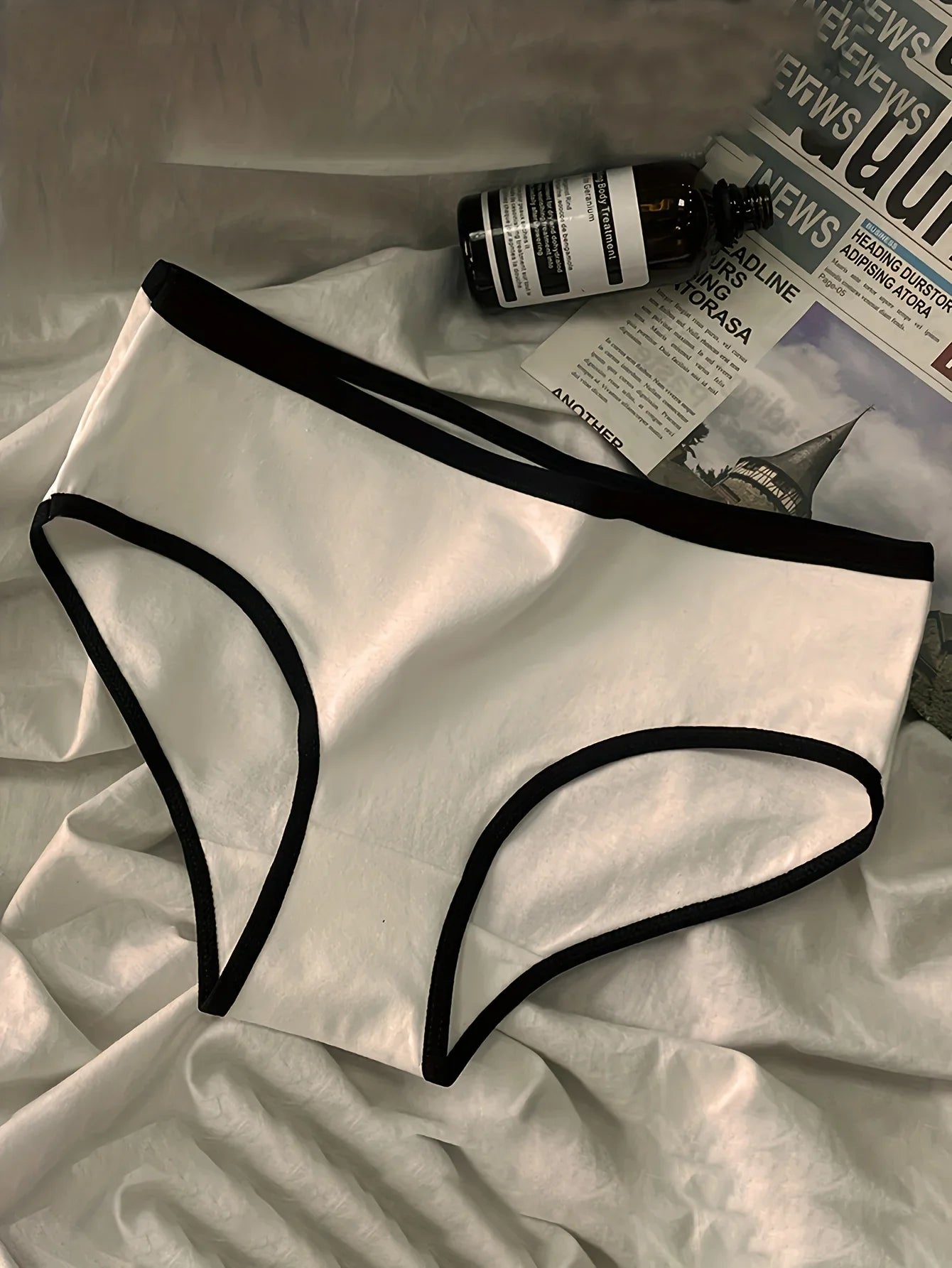 3pcs Mid Waist Japanese Pure Cotton Lingerie