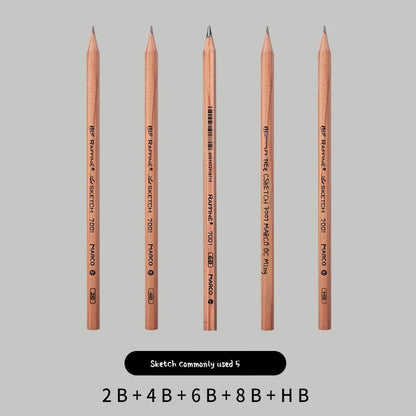 5/6/7/12 PCS Charcoal Graphite Sketch Pencils Set