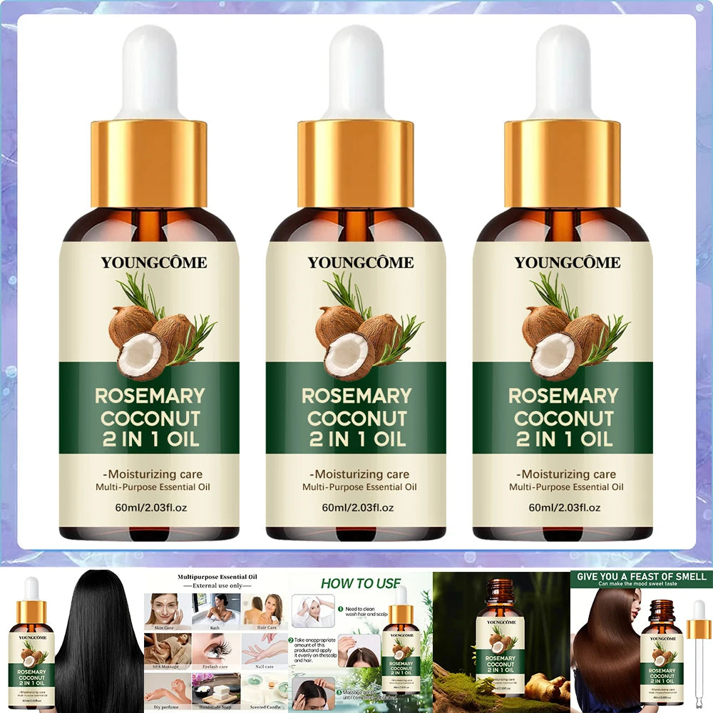 Rosemary Oil Hair Essential Coconut Oil Improve Hair
