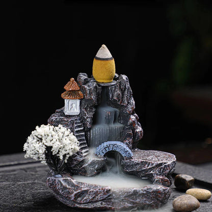 Backflow Incense Holder Waterfall Incense Burner Home Decor Aromatherapy