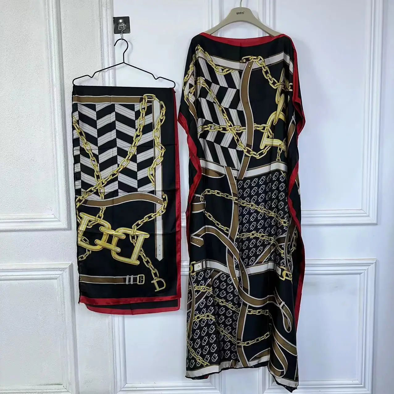 African Muslim Lady Summer Boho Kaftan Dress