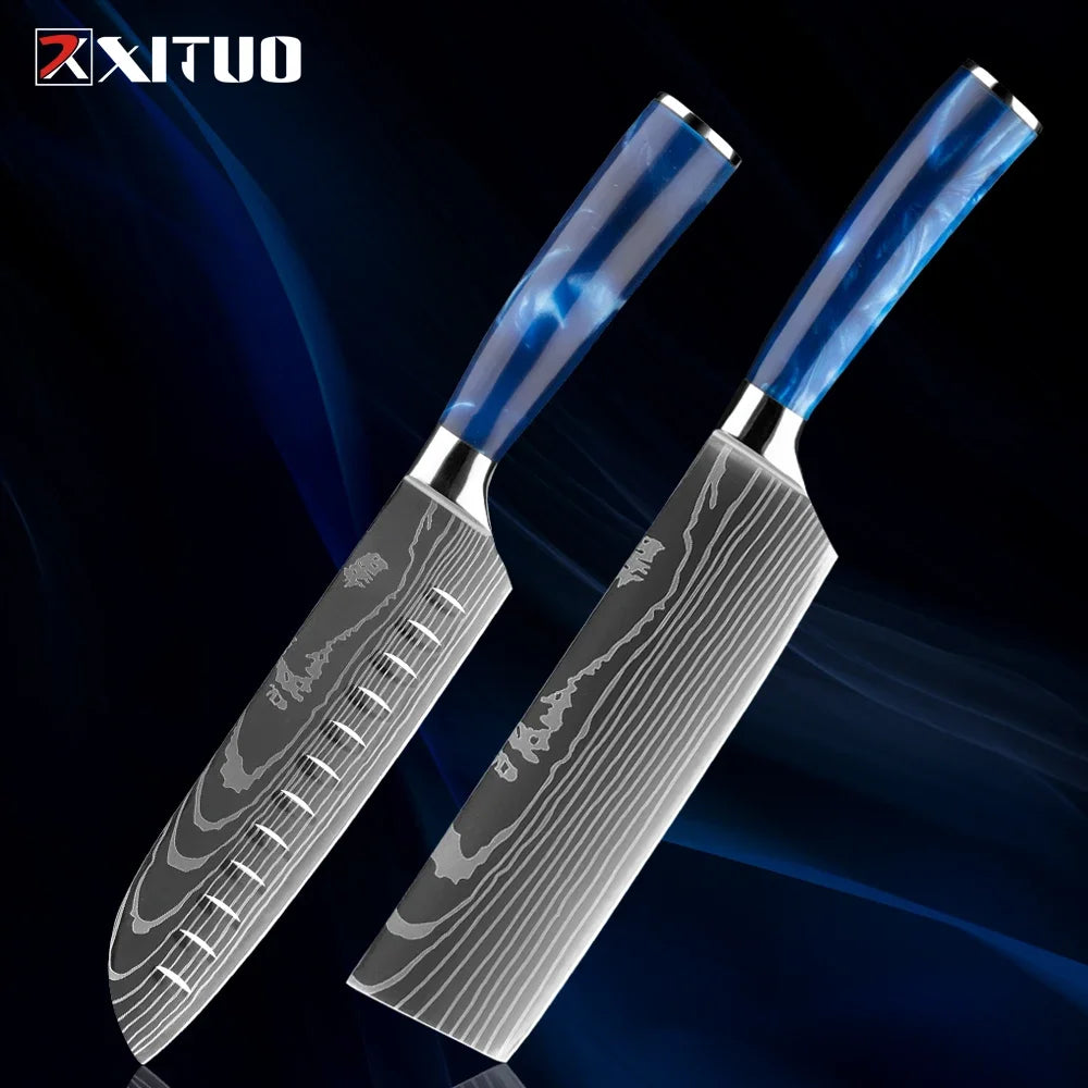 Stainless Steel Chef Knife Kitchen Knife Set