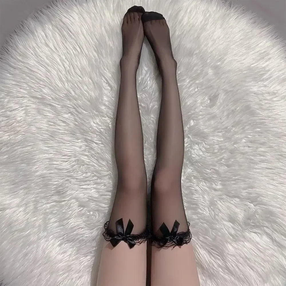 Black White Sexy Long Socks