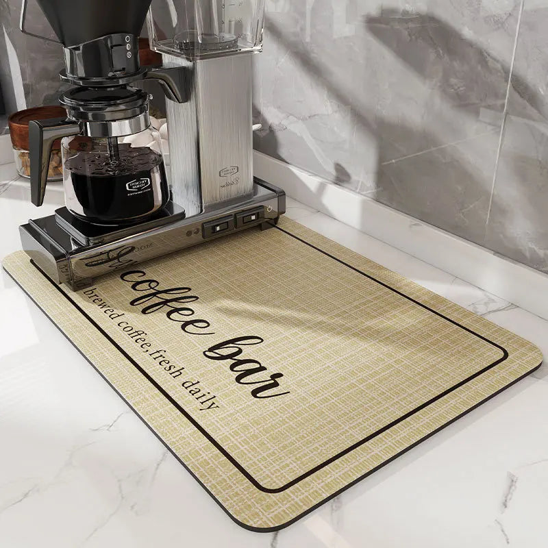Hot Coffee Machine Rug Water Absorbing Pad