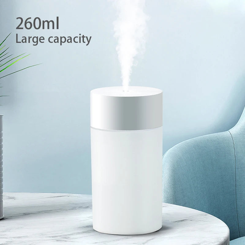 USB Ultrasonic Air Humidifier LED Lamp Mini Essential Oil