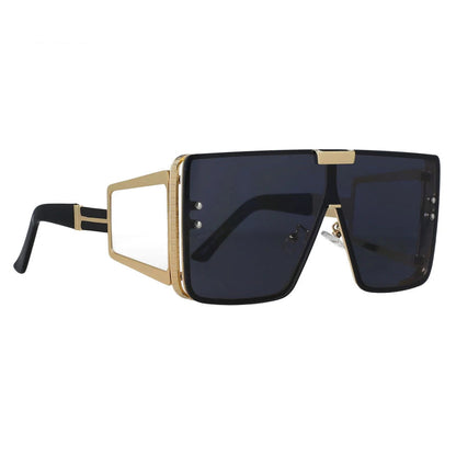 Oversized Luxury Retro One Lens Sunglasses