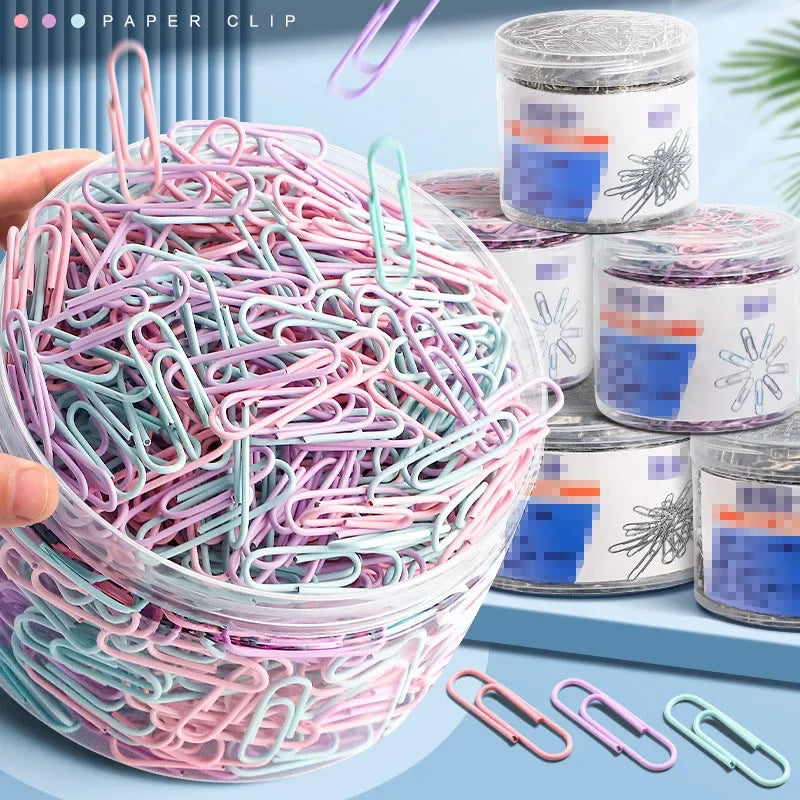160 pcs Color paper clips office supplies paper clip large