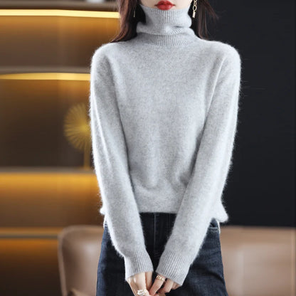 Cashmere Turtleneck Pullover Sweater