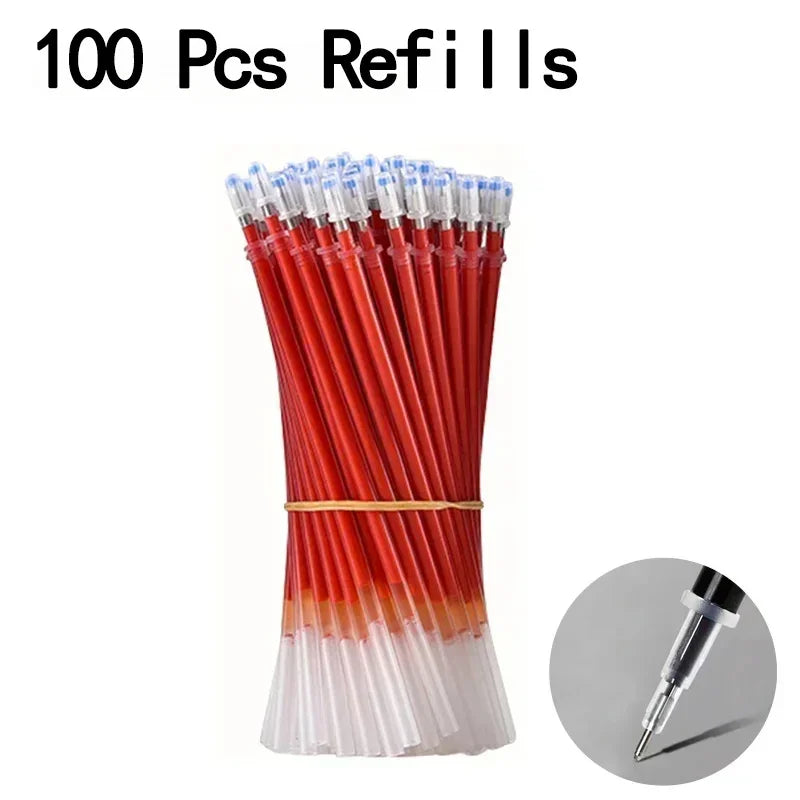 20/50 Pcs Gel pens Set Black Blue Red Refill Gel School