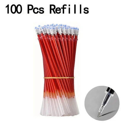 20/50 Pcs Gel pens Set Black Blue Red Refill Gel School