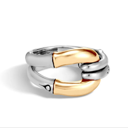 Delicate Two-color Electroplating Simple Geometry Rings