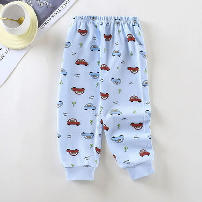 Cotton Sleepwear Spring Autumn Winter Cartoon Bottoms Pajamas