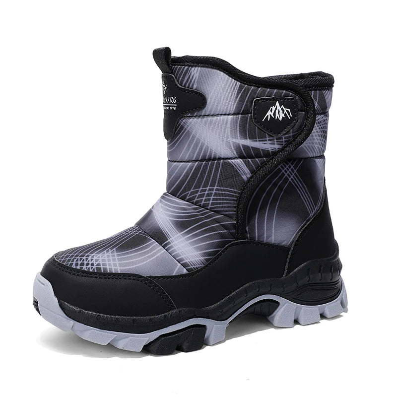 Anti-Slip  Fleece and Thickened Warm Cotton Snow Boots