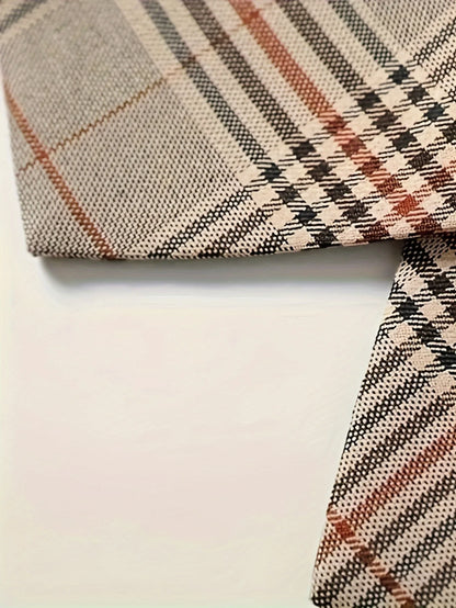 Commuting V-neck Checkered Office Professional Slim-fit Suit Vest