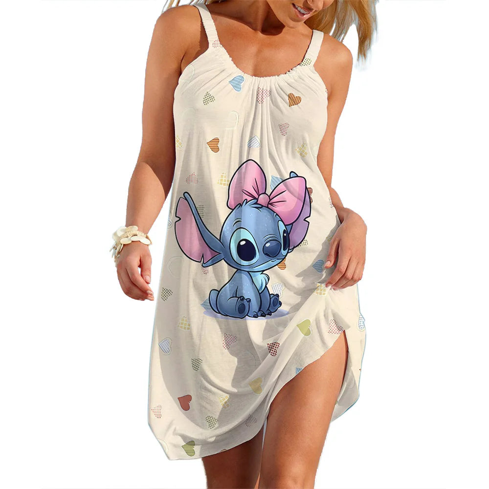 Disney Stitch Sling Sexy Loose Dress