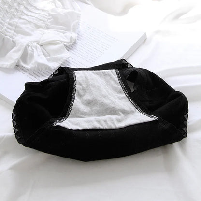 Cotton Sexy Black Underwear Lingerie Set