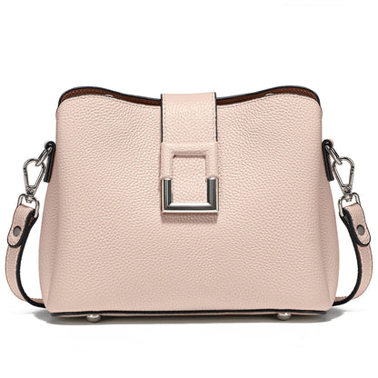 Genuine Leather Noble Shopper Shoulder Large Bucket Bag