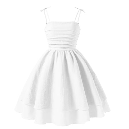 Pink Tiered Sling Princess Sweet Style Tween Girls Dress