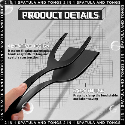 2 in 1 Grip Flip Spatula Clamp Egg Pancake