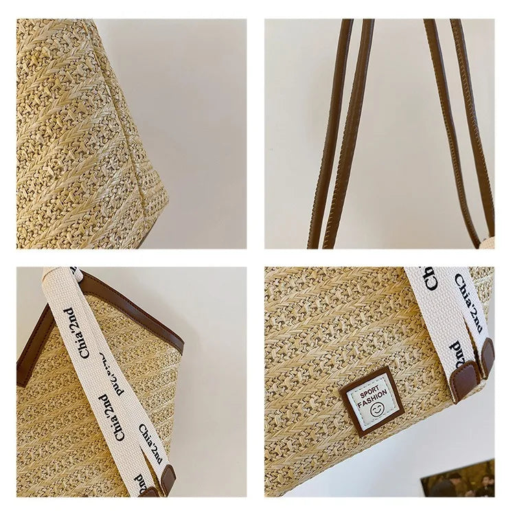 Straw Woven Basket Luxury Bag