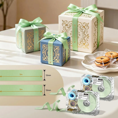 Phomemo A30 P15 Fabric Ribbon Cartridges 12mm X 5m Satin Ribbons