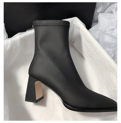 DANA Soft Leather High Heel Boots