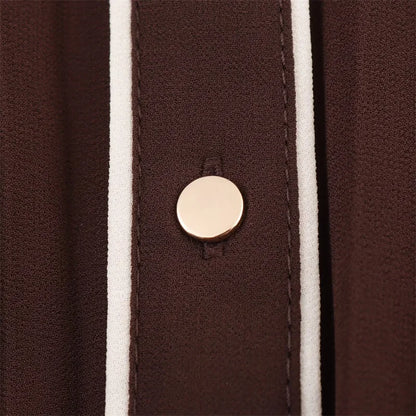 Russet Long Sleeves Maxi Dress