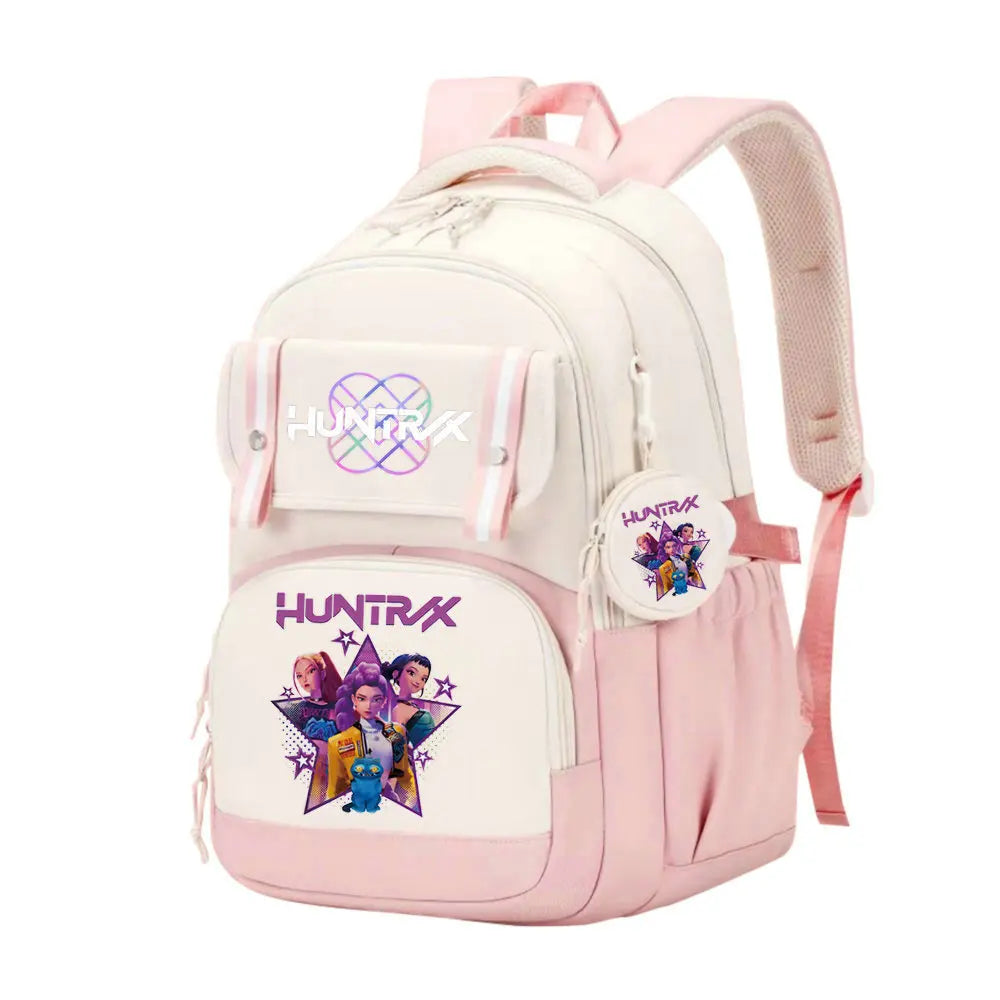 KPop Demon Hunters School Bag Backpack Zipper Bookbag