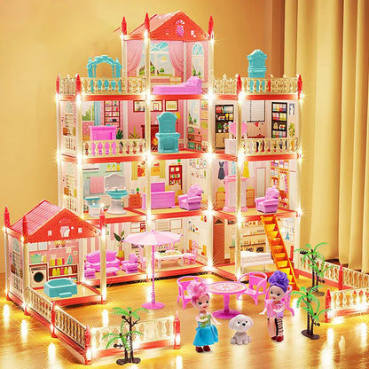 Toy 3d Assembly Diy Mini Toy House Accessories Villa Princess Castle