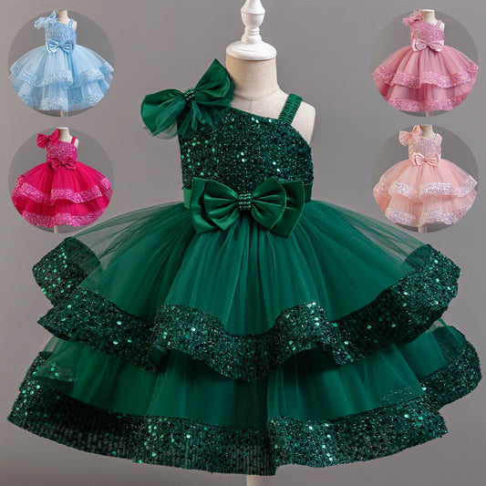 Flower Sequins Short Sleeveless Costume Cosplay