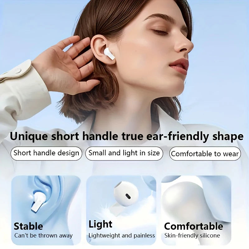 Lenovo Pro 5s Headphones Mini Portable Wireless Bluetooth Earphones Noise Reduction and Long Battery